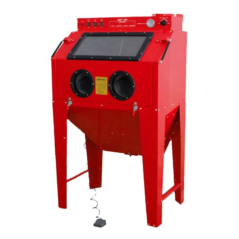 Sandblaster Cabinet - 350L Kumlama Kabini Makinesi Dahili Toz