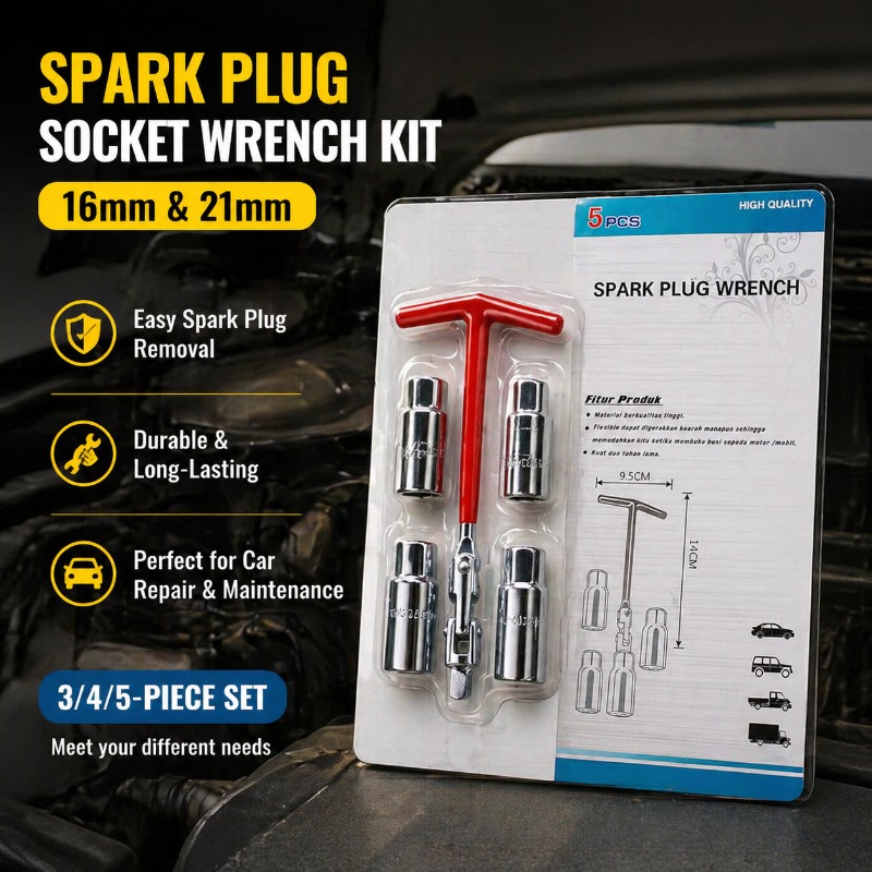 Spark Plug Socket Set - 16mm 21mm Buji lokma anahtar Oto