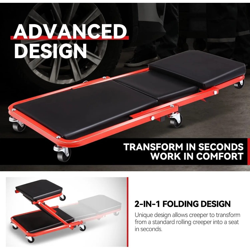 Katlanabilir Z Creeper 2'si 1  - Garage Creeper Roller incelemesi ve fiyatı