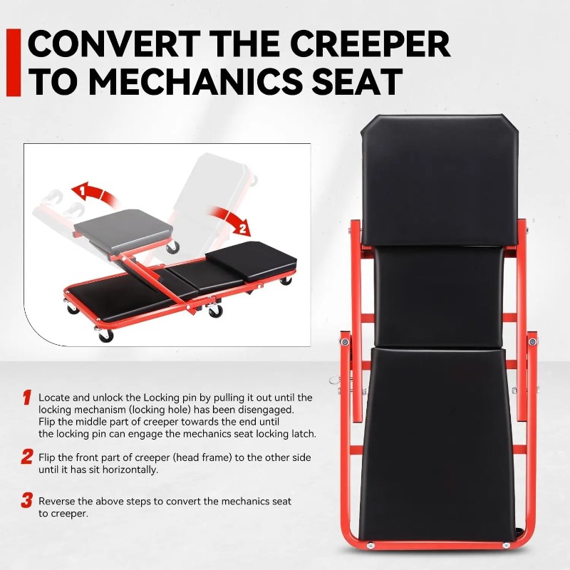 Katlanabilir Z Creeper 2'si 1  - Garage Creeper Roller incelemesi ve fiyatı