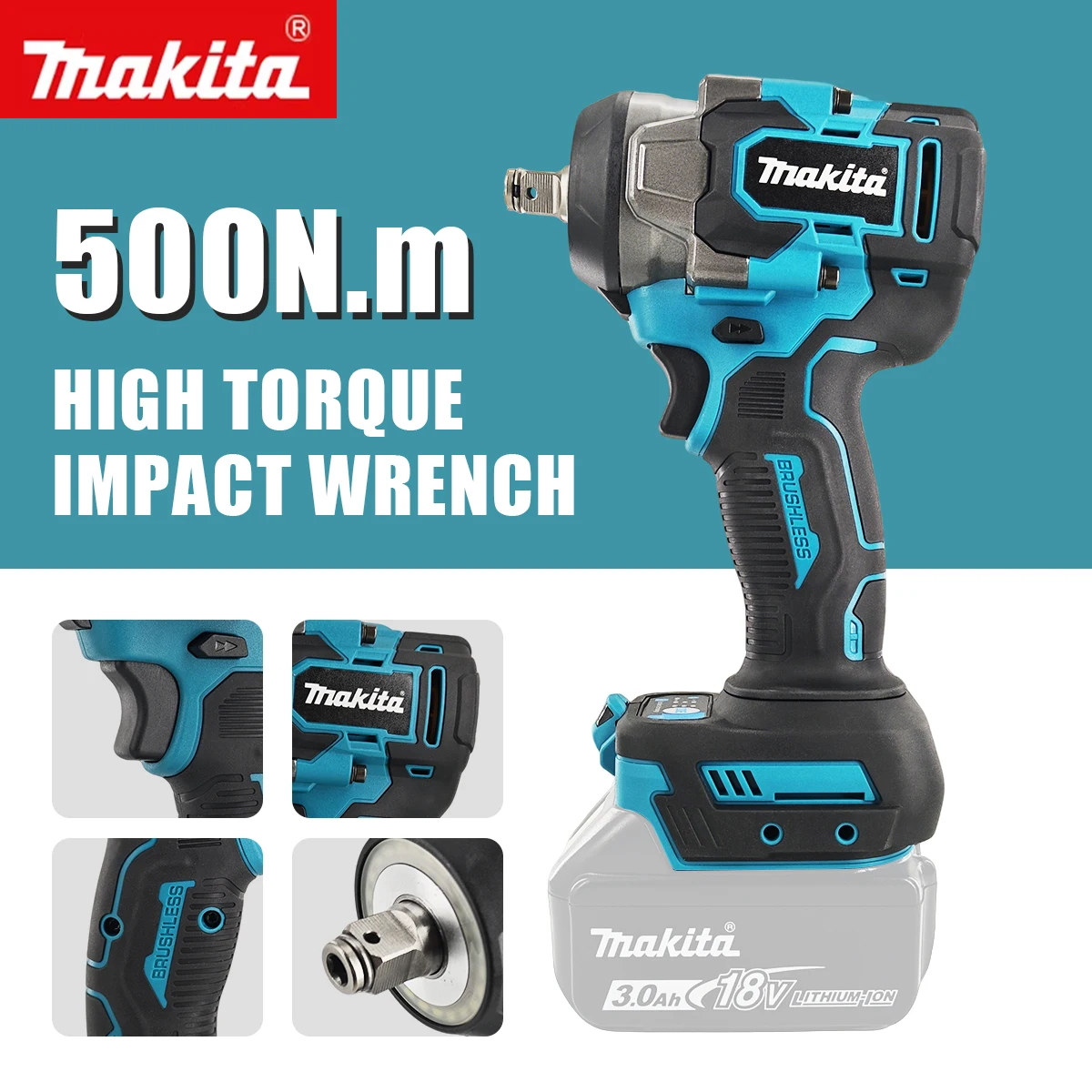 Makita 18V 500Nm Fırçasız Darb - Torque Wrench Digital incelemesi ve fiyatı