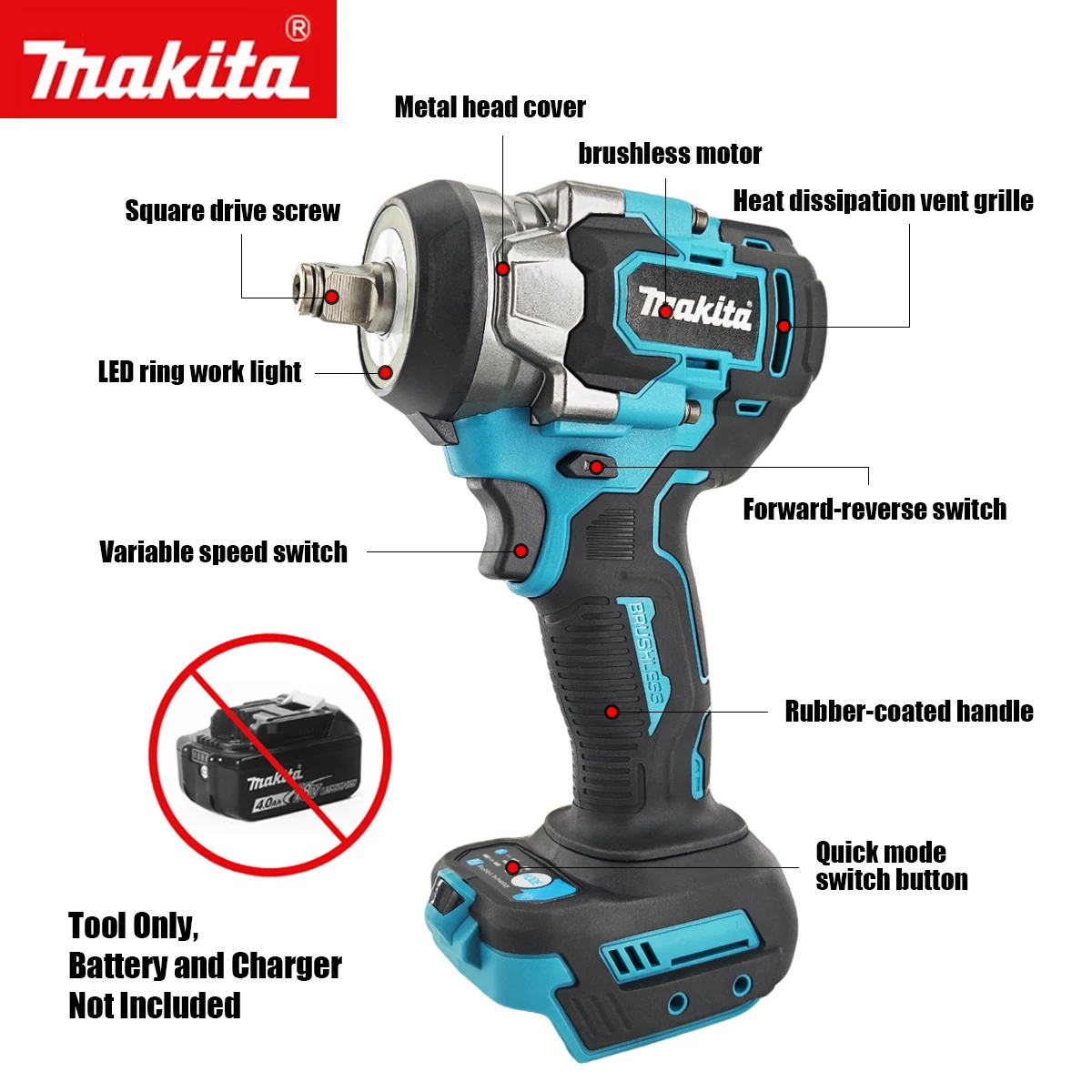 Makita 18V 500Nm Fırçasız Darb - Torque Wrench Digital incelemesi ve fiyatı